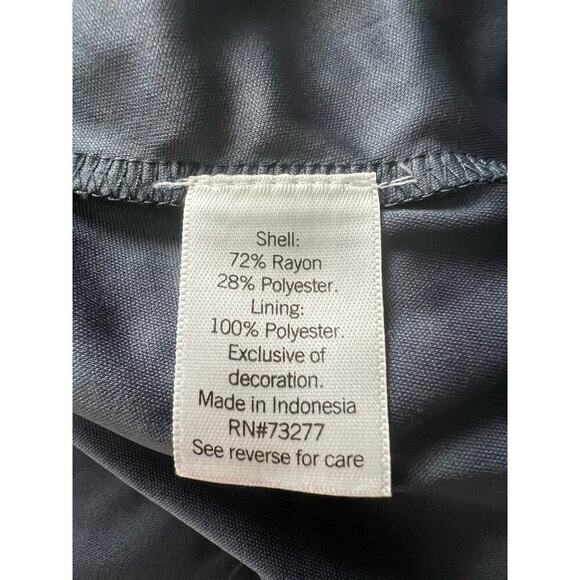 Nine West Woman's Gray Lined Ruffle Blouson Mini Dress- Size M - Picture 5 of 12